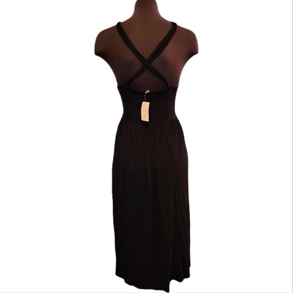 NWT JESSICA SIMPSON MATERNITY SLEEVELESS MAXI DRESS SZ. L - Picture 2 of 4